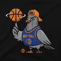 Unisex Stadium Essentials  Black New York Knicks Pigeon T-Shirt