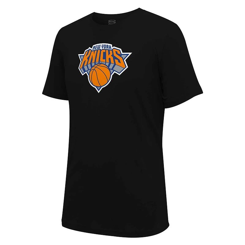 T-shirt unisexe noir avec logo principal des New York Knicks Stadium Essentials