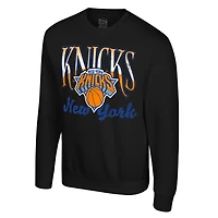 Unisex Stadium Essentials Black New York Knicks Sky High Fleece Sweatshirt