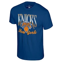 Unisex Stadium Essentials Blue New York Knicks Sky High T-Shirt