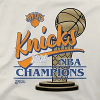 Unisex Stadium Essentials Cream New York Knicks 2026 NBA Finals Champions Entertainer Urban T-Shirt