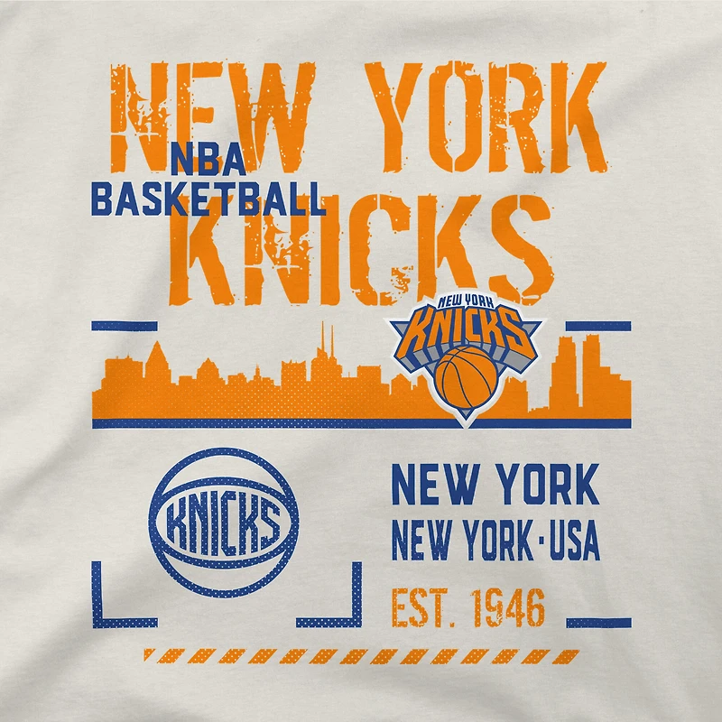 T-shirt unisexe Stadium Essentials crème New York Knicks Hideout Urban