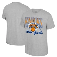 T-shirt unisexe Stadium Essentials gris chiné New York Knicks Sky High
