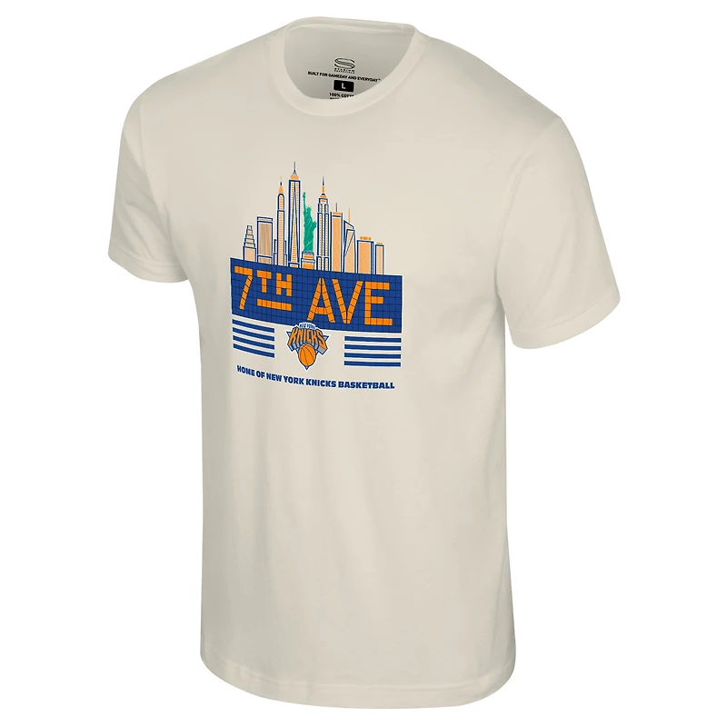 Unisex Stadium Essentials Natural New York Knicks 7th Avenue Subway T-Shirt