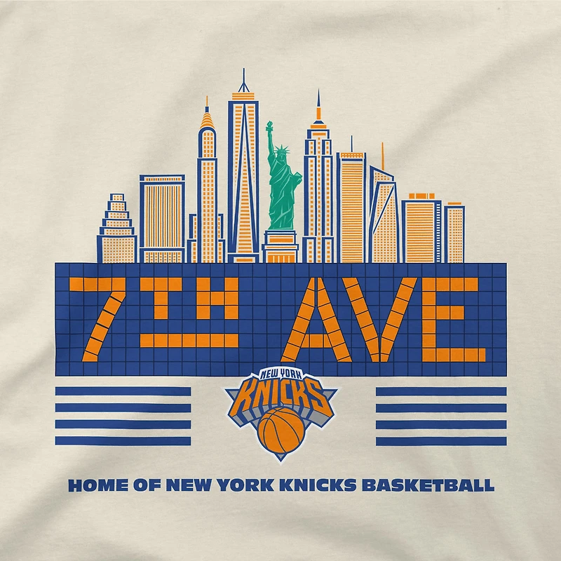 Unisex Stadium Essentials Natural New York Knicks 7th Avenue Subway T-Shirt