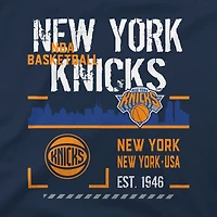 Unisex Stadium Essentials Navy New York Knicks Hideout Boxy T-Shirt