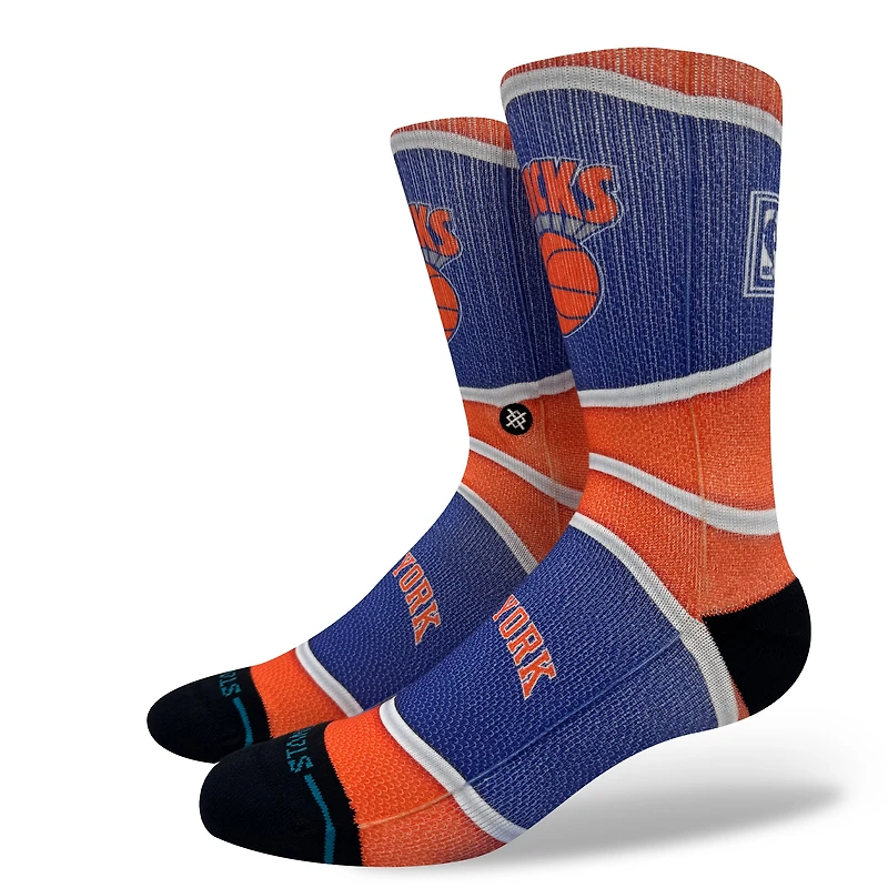 Unisex Stance  Orange New York Knicks Mini Ball Hardwood Classics Crew Socks
