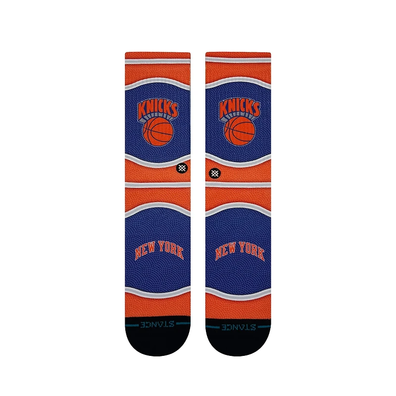 Unisex Stance  Orange New York Knicks Mini Ball Hardwood Classics Crew Socks