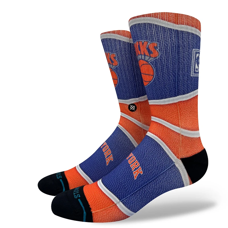 Unisex Stance  Orange New York Knicks Mini Ball Hardwood Classics Crew Socks