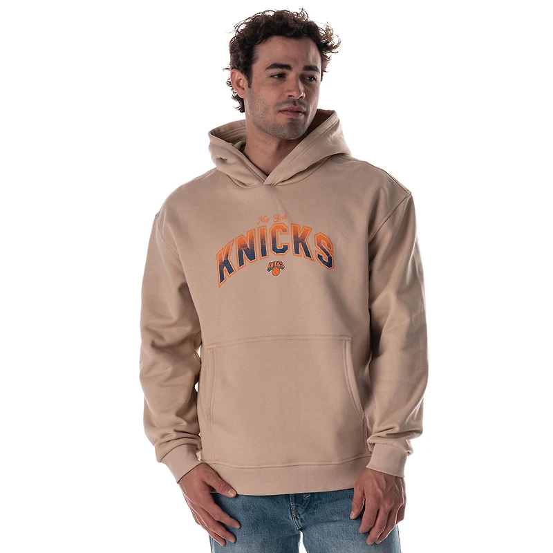 Sweat à capuche unisexe The Wild Collective Tan New York Knicks Mantra Premium