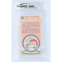 Carte de recrue autographiée de Walt Frazier (New York Knicks) de la saison 1969-70, Topps n° 98, authentifiée par Beckett Fanatics Witnessed (n° 10).