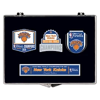 Ensemble de trois pin de collection WinCraft New York Knicks, champions des finales NBA 2026