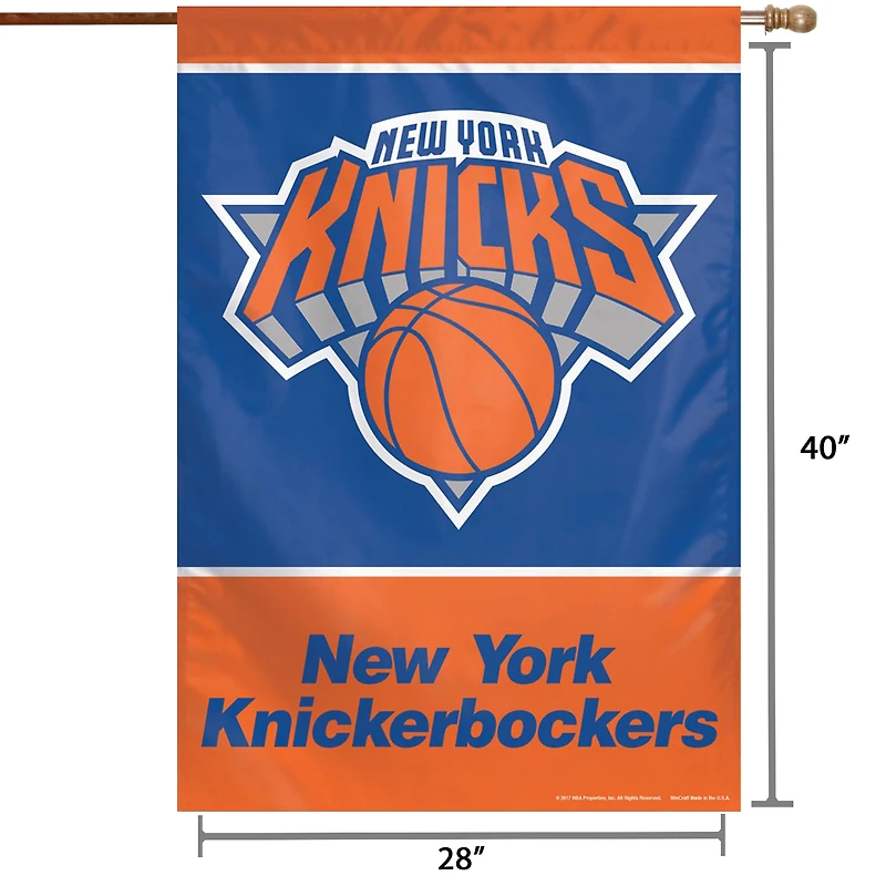 WinCraft New York Knicks 28" x 40" Primary Logo Single-Sided Vertical Banner