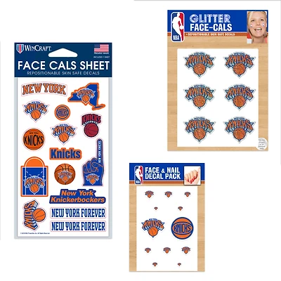 Ensemble de tatouages ​​sans eau WinCraft New York Knicks 4" x 7"