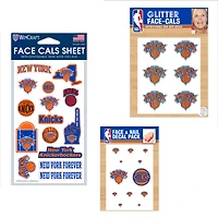 Ensemble de tatouages ​​sans eau WinCraft New York Knicks 4" x 7"