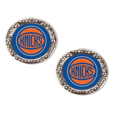 Boucles d'oreilles rondes WinCraft New York Knicks Team Post