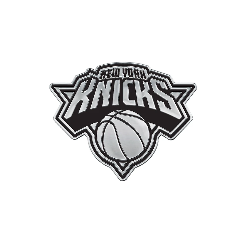 Emblème de voiture WinCraft New York Knicks Team Chrome