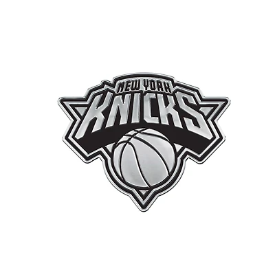 Emblème de voiture WinCraft New York Knicks Team Chrome