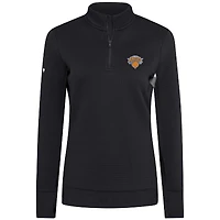 Pull à glissière quart de tour pour femme Levelwear Black New York Knicks Cushion