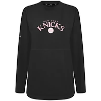 Sweat-shirt à col roulé arqué Beaudry pour femme des New York Knicks de Levelwear, noir