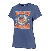 Women's '47 White New York Knicks Three-Time NBA Finals Champions Frankie T-Shirt