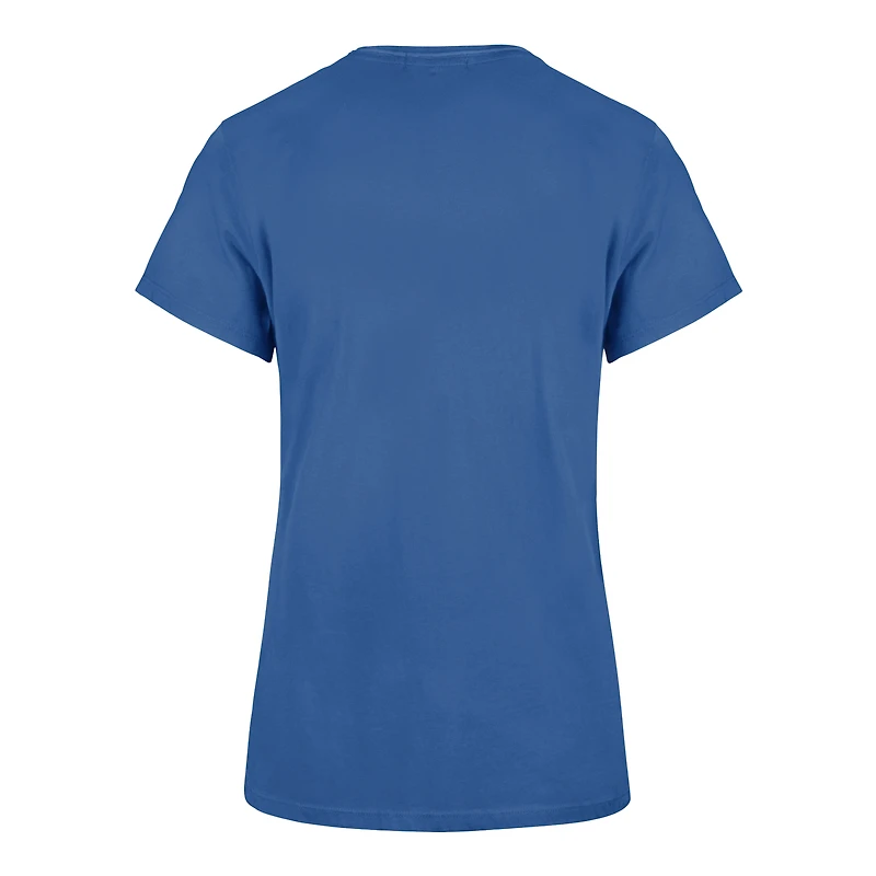 Women's '47 Blue New York Knicks 2026 NBA Finals Champions Plus V-Neck T-Shirt