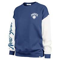 Women's '47 Blue New York Knicks Plus Oversized Rise Andie Pullover Sweatshirt