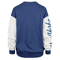 Women's '47 Blue New York Knicks Plus Oversized Rise Andie Pullover Sweatshirt