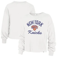 T-shirt à manches longues Parkway « 47 Cream » pour femme des New York Knicks