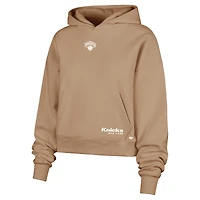Women's '47 Tan New York Knicks Sue Foundation Hoodie Sweatshirt