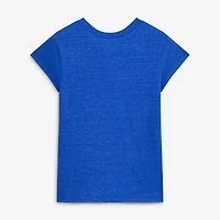 Women's Champion  Blue New York Knicks Tri-Blend V-Neck T-Shirt