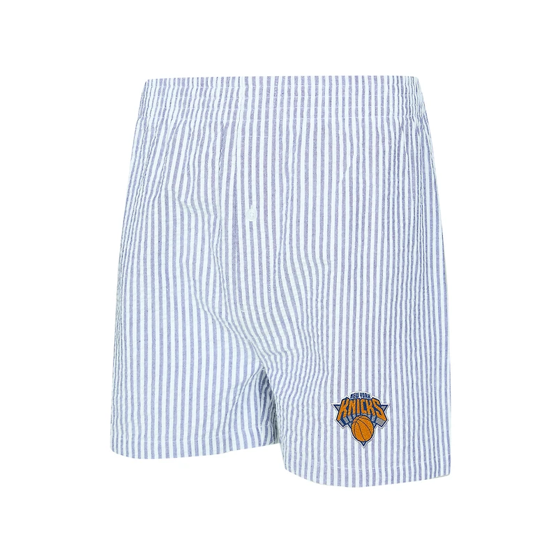 Women's Concepts Sport  Blue/White New York Knicks Copeland T-Shirt & Shorts Sleep Set