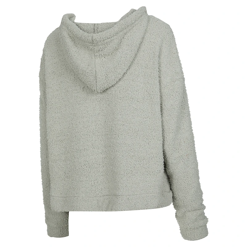 Women's Concepts Sport  Gray New York Knicks Ventura Comfy Pullover Hoodie