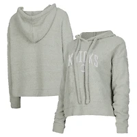 Sweat à capuche confortable Ventura de New York Knicks pour femme Concepts Sport Grey