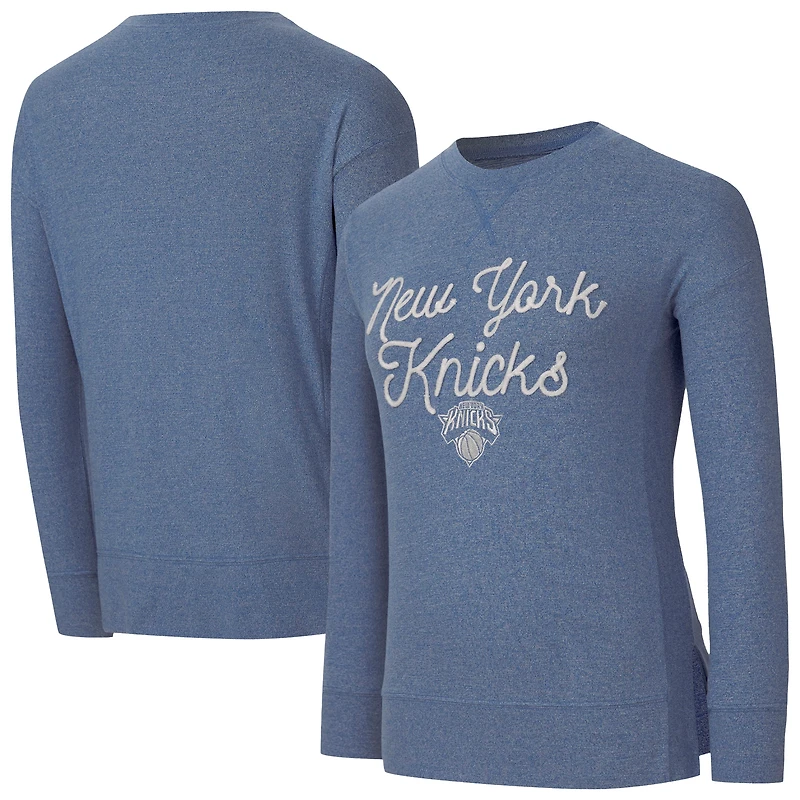 Women's Concepts Sport Royal New York Knicks Rigor Long Sleeve Jersey T-Shirt