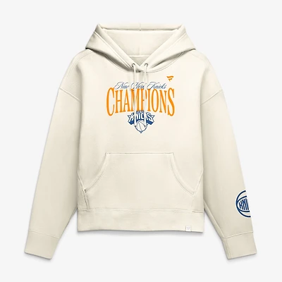 Women's Fanatics Cream New York Knicks 2026 NBA Finals Champions Legacy Hoodie
