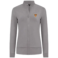 Veste zippée intégrale Shine grise pour femme des New York Knicks de Levelwear