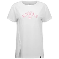 Women's Levelwear White New York Knicks Mother's Day Influx Arch T-Shirt