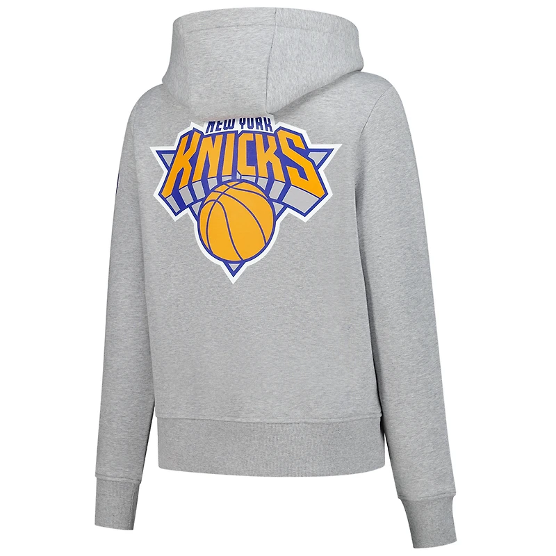 Sweat à capuche Lolë gris pour femme, motif New York Knicks, Icon