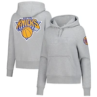 Sweat à capuche Lolë gris pour femme, motif New York Knicks, Icon