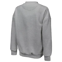 Sweat-shirt classique tri-blend gris Majestic Threads pour femme des New York Knicks