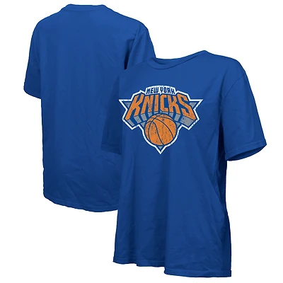 T-shirt oversize pour femme Majestic Threads Royal New York Knicks
