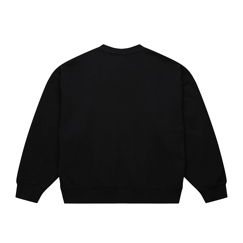 Women's Mitchell & Ness Black New York Knicks Hardwood Classics Home Team Pullover Sweatshirt