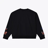 Sweat-shirt en polaire premium noir Mitchell & Ness pour femme, New York Knicks