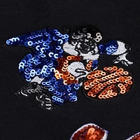 Sweat-shirt en polaire premium noir Mitchell & Ness pour femme, New York Knicks