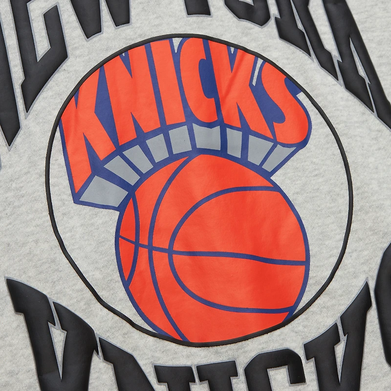 Sweat-shirt léger Mitchell & Ness pour femme, gris chin
