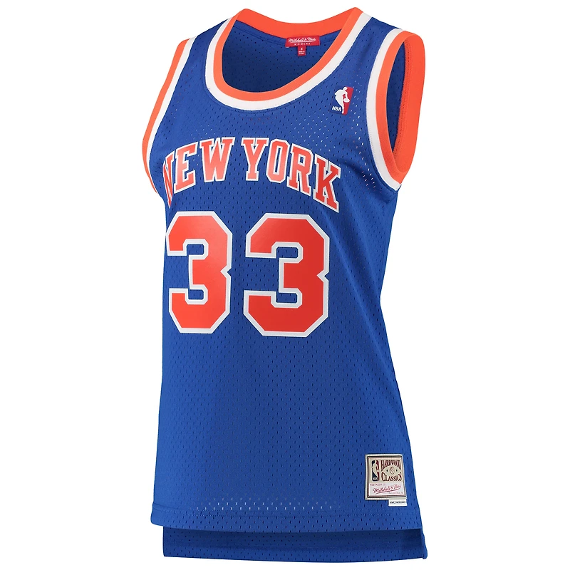 Women's Mitchell & Ness Patrick Ewing Blue New York Knicks 1991/92 Hardwood Classics Swingman Jersey
