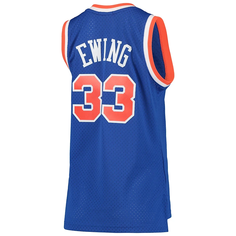 Women's Mitchell & Ness Patrick Ewing Blue New York Knicks 1991/92 Hardwood Classics Swingman Jersey