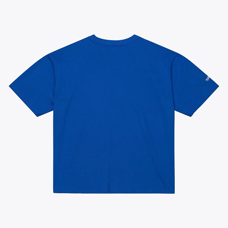 Women's Mitchell & Ness Royal New York Knicks Hardwood Classics Head Coach T-Shirt