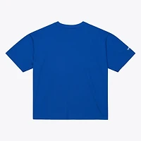 Women's Mitchell & Ness  Royal New York Knicks Hardwood Classics Head Coach T-Shirt